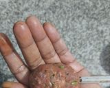 A picture of step 3 of Malai Seekh Biryani.