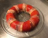 Une image de l'étape 12 de Couronne de céréales à la ricotta,poivrons rouges grillés et pancetta corse.