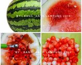Foto langkah ke 1 dari resep Es Semangka Biji Selasih.