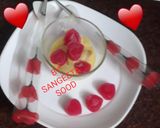 A picture of step 4 of Jelly Heart bread pudding Heart.