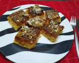A picture of step 3 of Raisin and Caramel Bread Pudding.