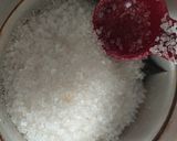 A picture of step 1 of Eggless Coffee dalgono cake with dalgona cold coffee.