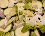 Une image de l'étape 2 de Dos de skrei courgettes.