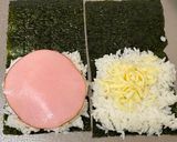 A picture of step 2 of Onigiri Waffle.