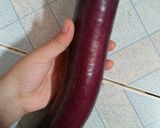 Hình bước làm 1 của món Cà tím nướng mỡ hành