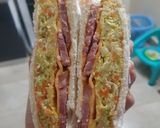 Hình bước làm 2 của món Bánh mỳ sandwich kẹp cho bữa sáng