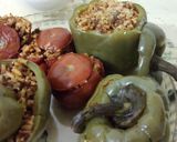 عکس مرحله 1 از دستور دلمه ی فلفل و گوجه..😋😋