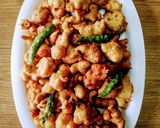 A picture of step 4 of Kanda bhajiya.