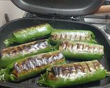Foto langkah ke 6 dari resep Nasi Bakar Smoke Chicken Cabe Ijo.