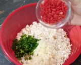 A picture of step 2 of Bread Seekh Kebab.