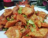 A picture of step 10 of Bread Masala Upma.