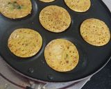 A picture of step 6 of Mini besan pancakes.