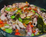 Foto langkah ke 5 dari resep Cumi asin oseng pete pedas.