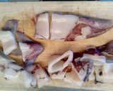 A picture of step 1 of Fried Calamari.