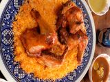 دجاج مشوي مع رز مندي