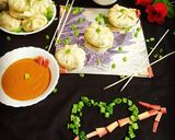 A picture of step 9 of Veg momos.