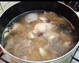 A picture of step 4 of Rangeen Pulao.