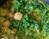 Foto langkah ke 4 dari resep Gulai Daun Singkong+Jengkol.
