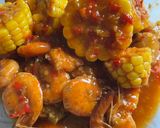 Foto langkah ke 4 dari resep Udang Pedas Asam Manis Saus Padang.