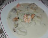 Foto del paso 7 de la receta Gazpachuelo malagueño con merluza