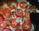 A picture of step 15 of Quick Foccasia with Caramelised onion and tomato.