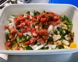 Une image de l'étape 11 de Courgettes jaunes, tomate noire et poivrons verts aux épices.