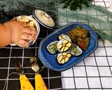 Hình bước làm 1 của món Chả bò viên (cũng cthuc chị Nga mình biến tấu lại tí)