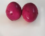 A picture of step 3 of Pink Beet Eggs.