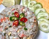 รูปขั้นตอนการทำที่ 4 ของ ข้าวดอกอัญชัญผัดปูอัด | สูตรเบสิก