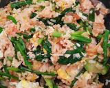 รูปขั้นตอนการทำที่ 3 ของ ข้าวผัดไข่ใส่ซอสพริกผสมมะเขือ#8