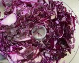 Une image de l'étape 2 de Chou rouge pommes de terre lardons et chorizo.
