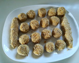 Foto del paso 5 de la receta: Croquetas de masa, con quesitos y mostaza
