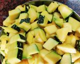 A picture of step 1 of Halwai Style Kaddu ki Sabzi.
