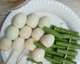 Foto langkah ke 1 dari resep Kushiage/kushikatsu (sate tusuk telur puyuh).