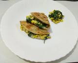 Cheese, corn and spinach Quesadilla (Mexican cuisine) recipe step 11 photo