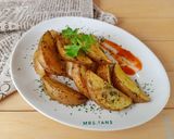 Foto langkah ke 5 dari resep Potato Wedges Panggang Teflon.