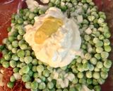 A picture of step 2 of English Pea Salad.