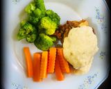 Foto langkah ke 7 dari resep Grilled chicken with creamy sauce.