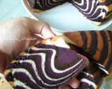 Foto langkah ke 8 dari resep Zebra Cake Putih Telur Super Rekomend.