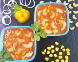 A picture of step 8 of Tomato Macaroni Soup.