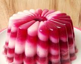 Foto langkah ke 4 dari resep Puding Buah Naga Lapis Susu.