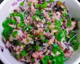 Hình bước làm 1 của món Mực nhồi thịt chiên nước mắm