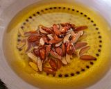 A picture of step 5 of Moong Dal Halwa.
