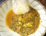 A picture of step 7 of Egusi soup.