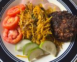 A picture of step 3 of Amazing Abacha (African salad).