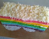 Foto langkah ke 10 dari resep Rainbow Cake Kukus Ny.Liem 😋.