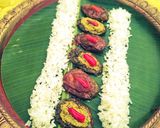 বেগুনের গঙ্গা যমুনা রেসিপি ধাপ - 7 ছবি