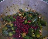 A picture of step 8 of Bhindi anardana.