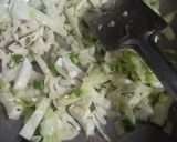 A picture of step 2 of Soya cabbage stir fry.