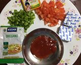 A picture of step 1 of Vegetable Toast.